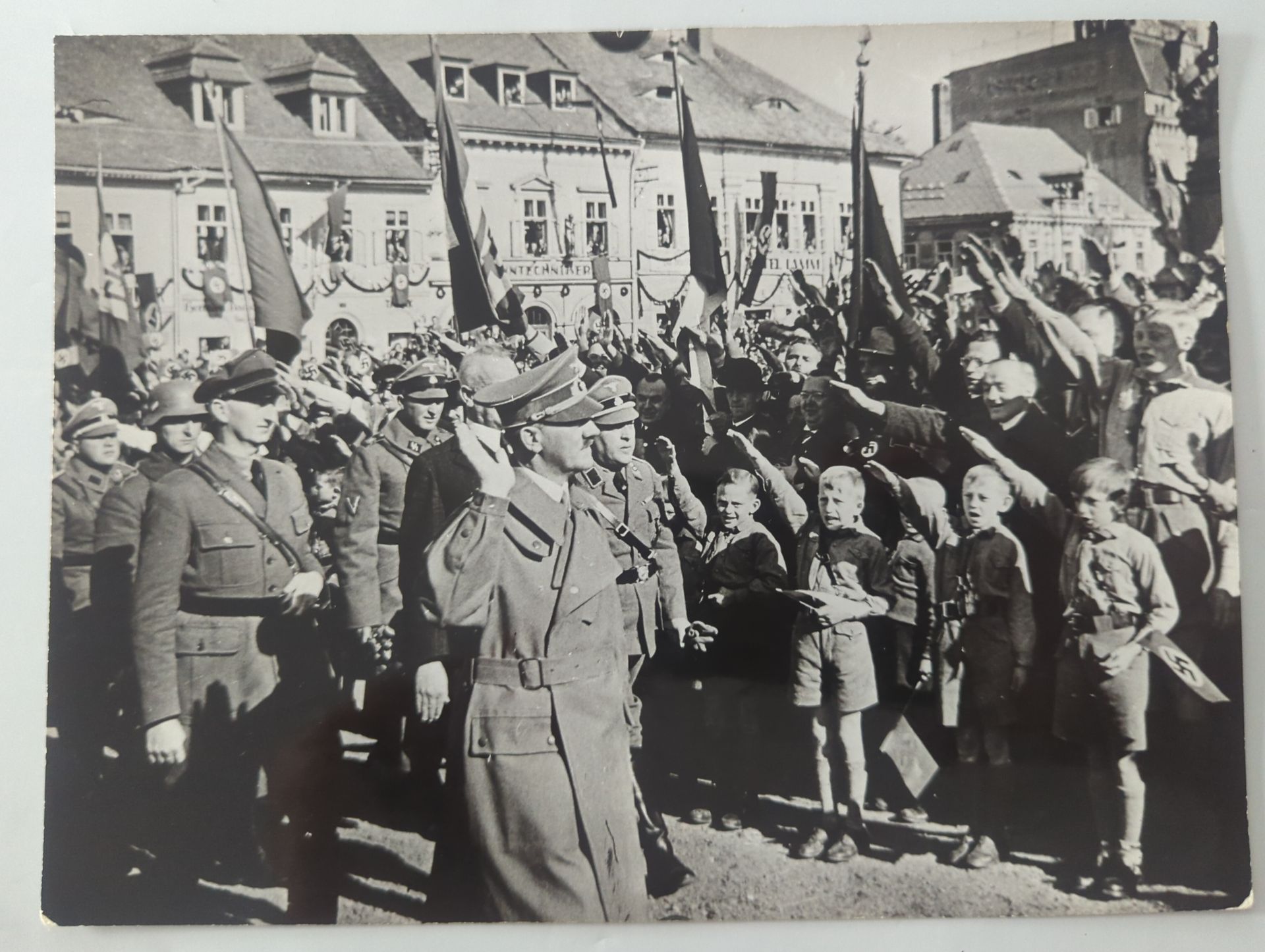 Originele persfoto – Intocht in het Sudetenland, 1938 (Süddeutscher Verlag)
