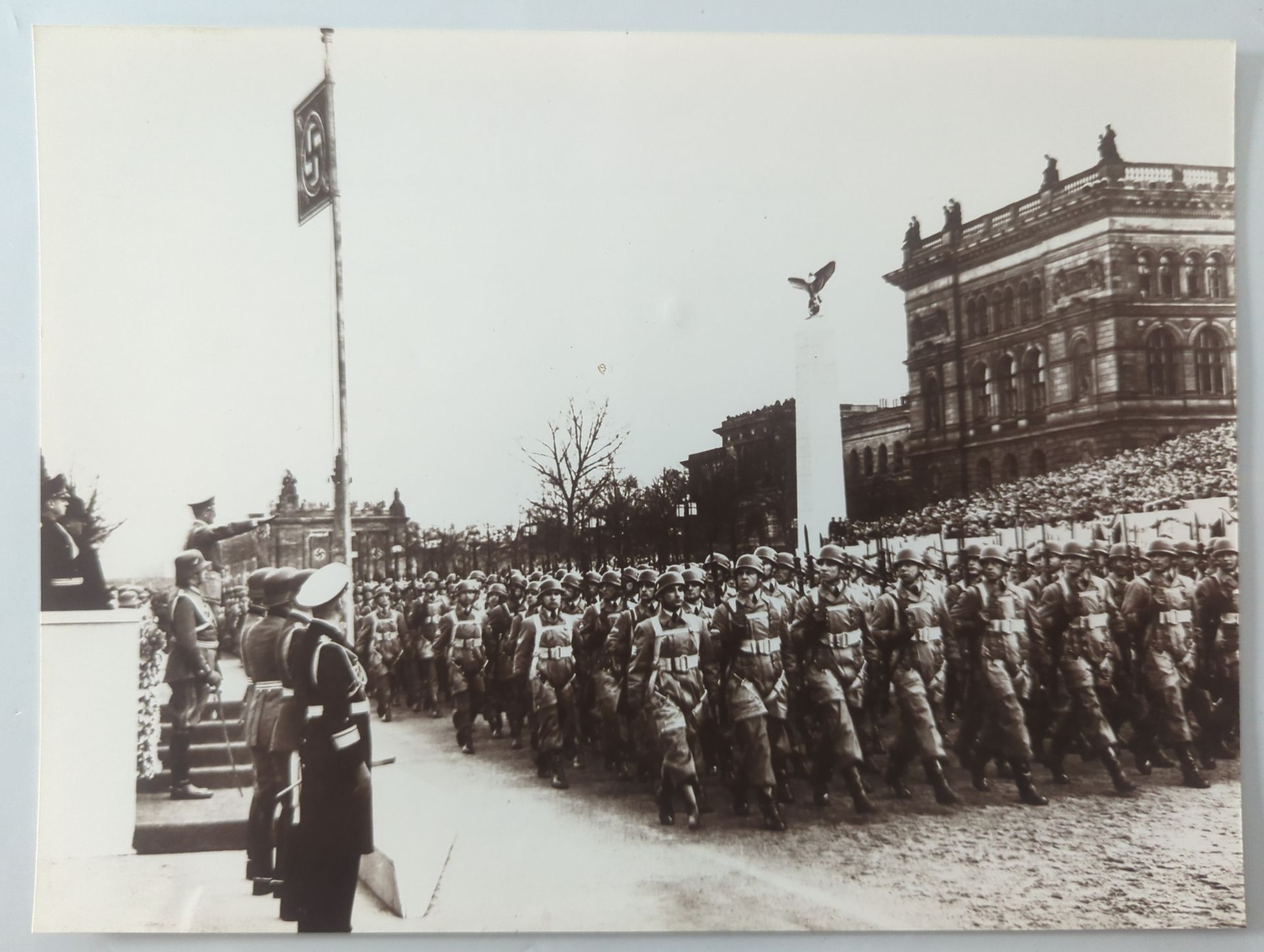 Originele foto – militaire parade ter gelegenheid van de 50ste verjaardag (Berlijn 1939)