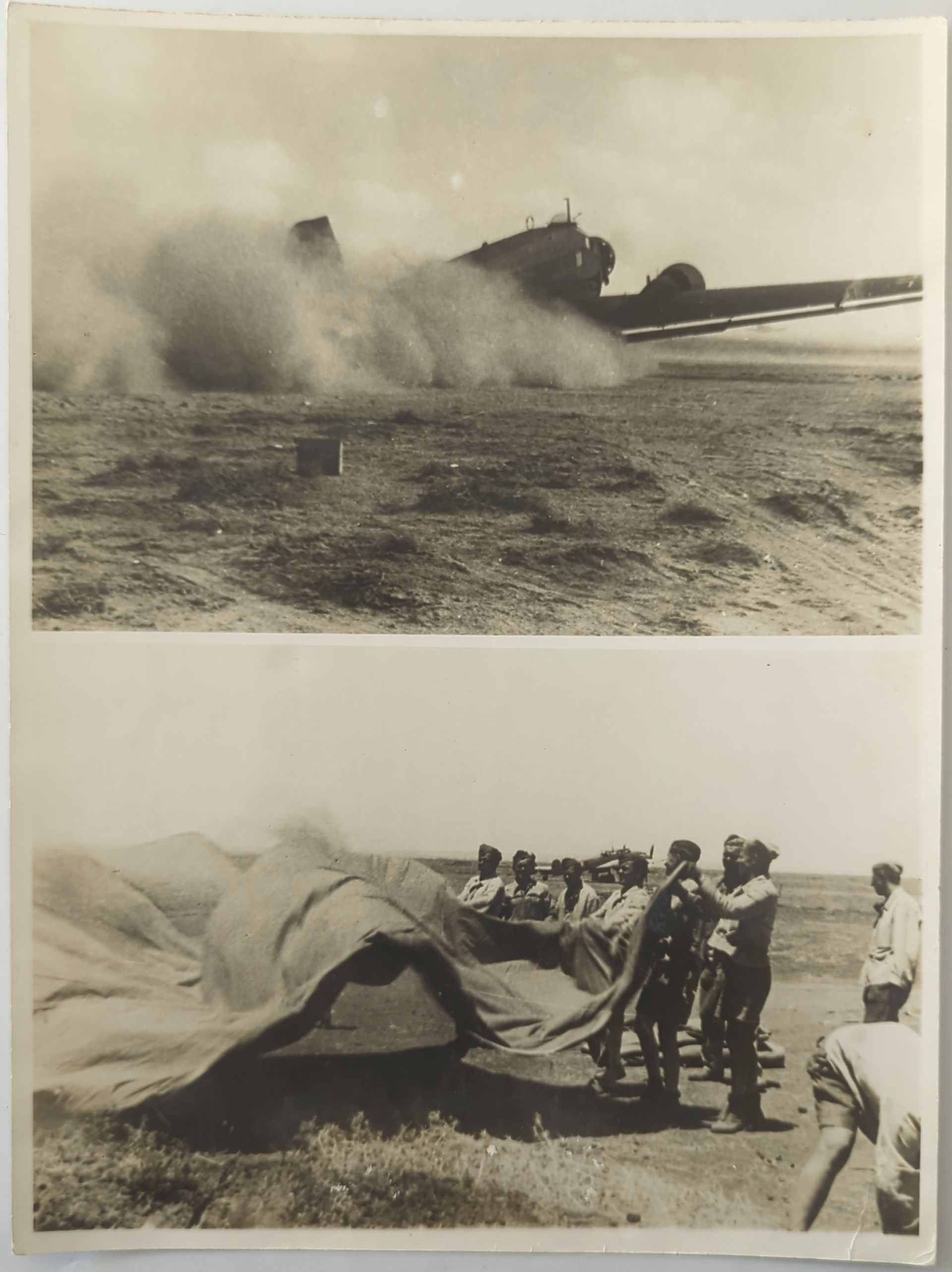 Luftwaffe-operatie op een woestijnvliegveld (Afrikafront, 1942)