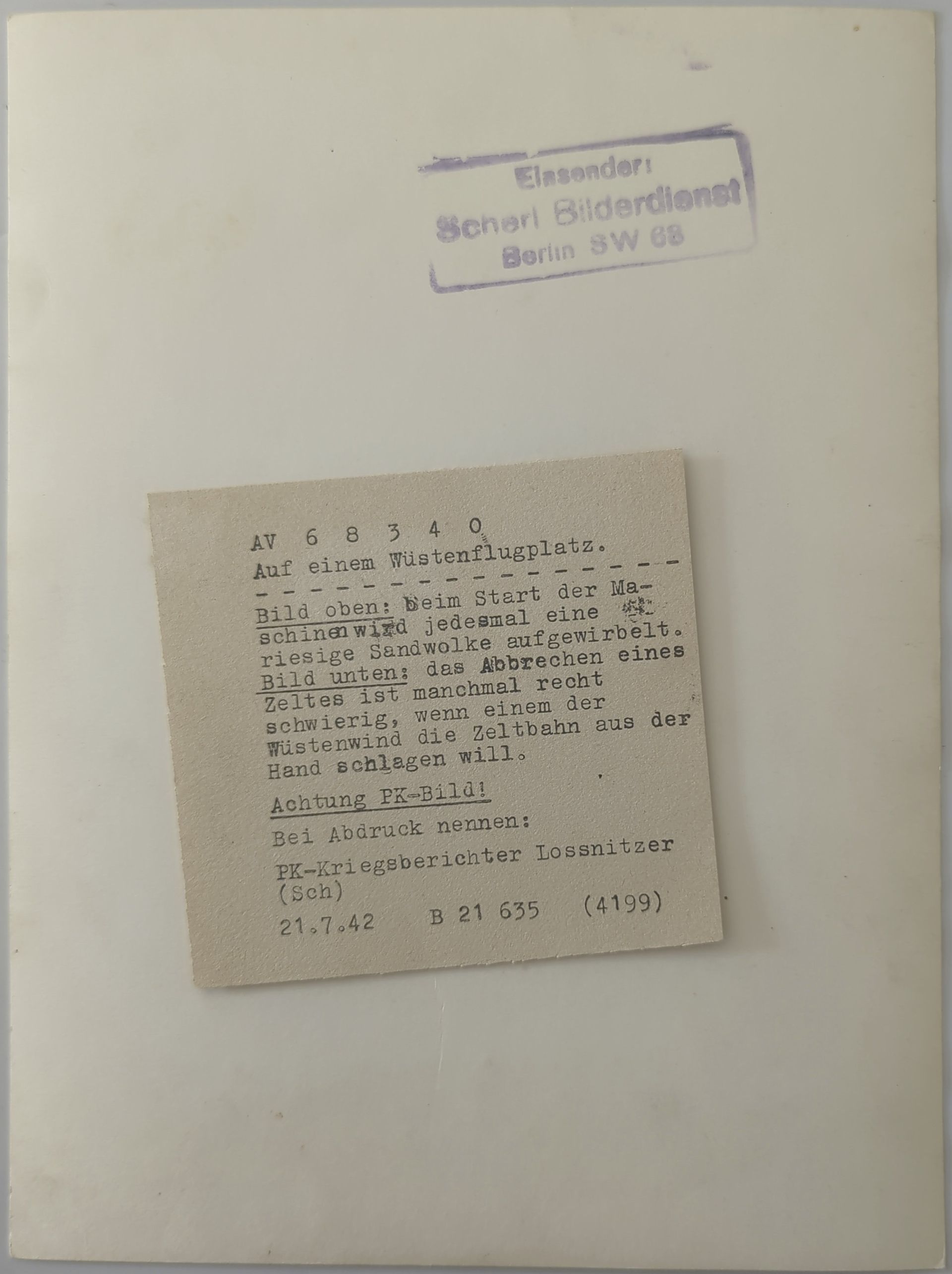 Luftwaffe-operatie op een woestijnvliegveld (Afrikafront, 1942)