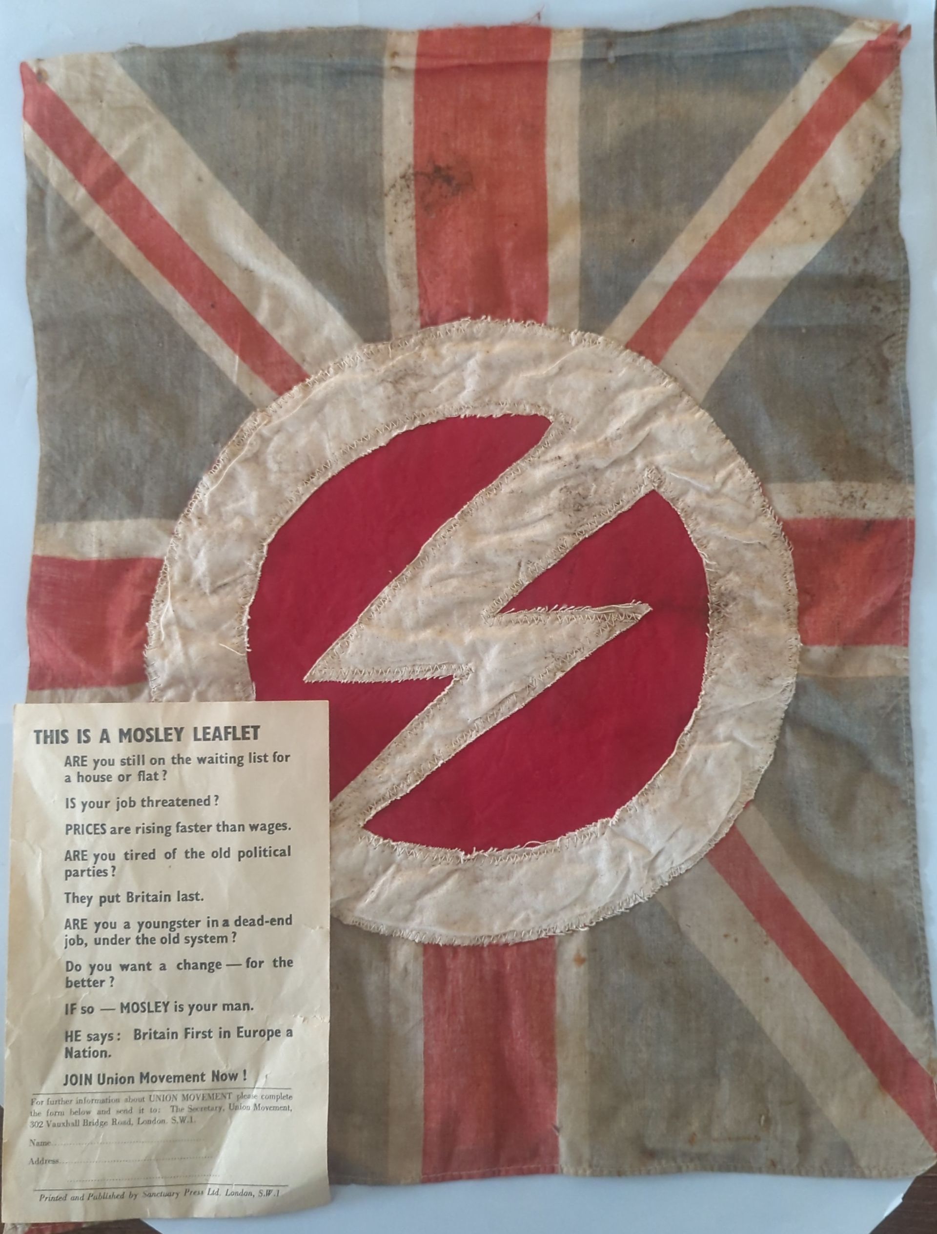 BUF British Union of Fascists vlag