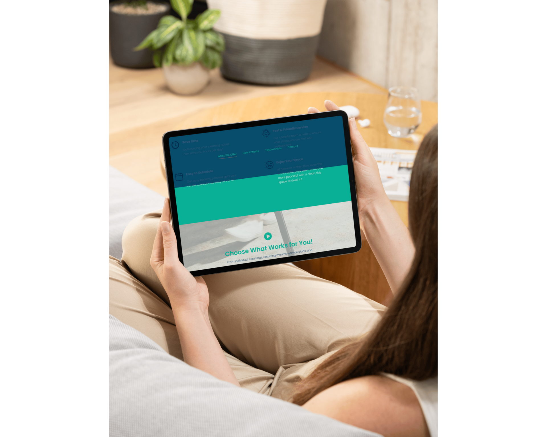 Responsive website design displayed across devices