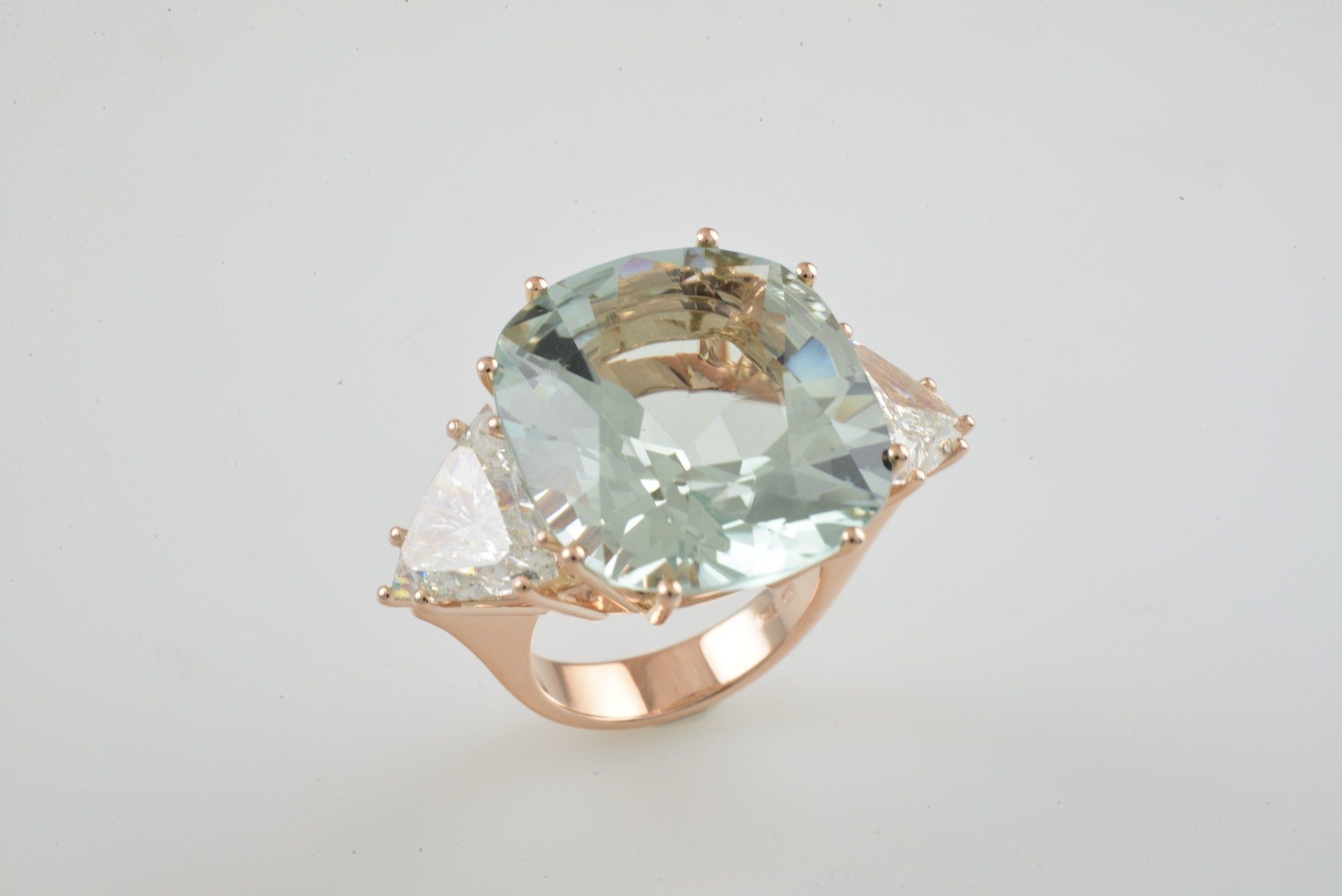 Topas-Diamanten Ring