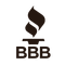 The Better Business Bureau (BBB) logo, featuring a black stylized flame icon above the letters 