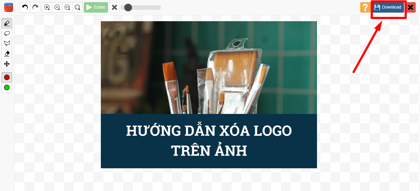 Hướng dẫn xóa logo trên ảnh