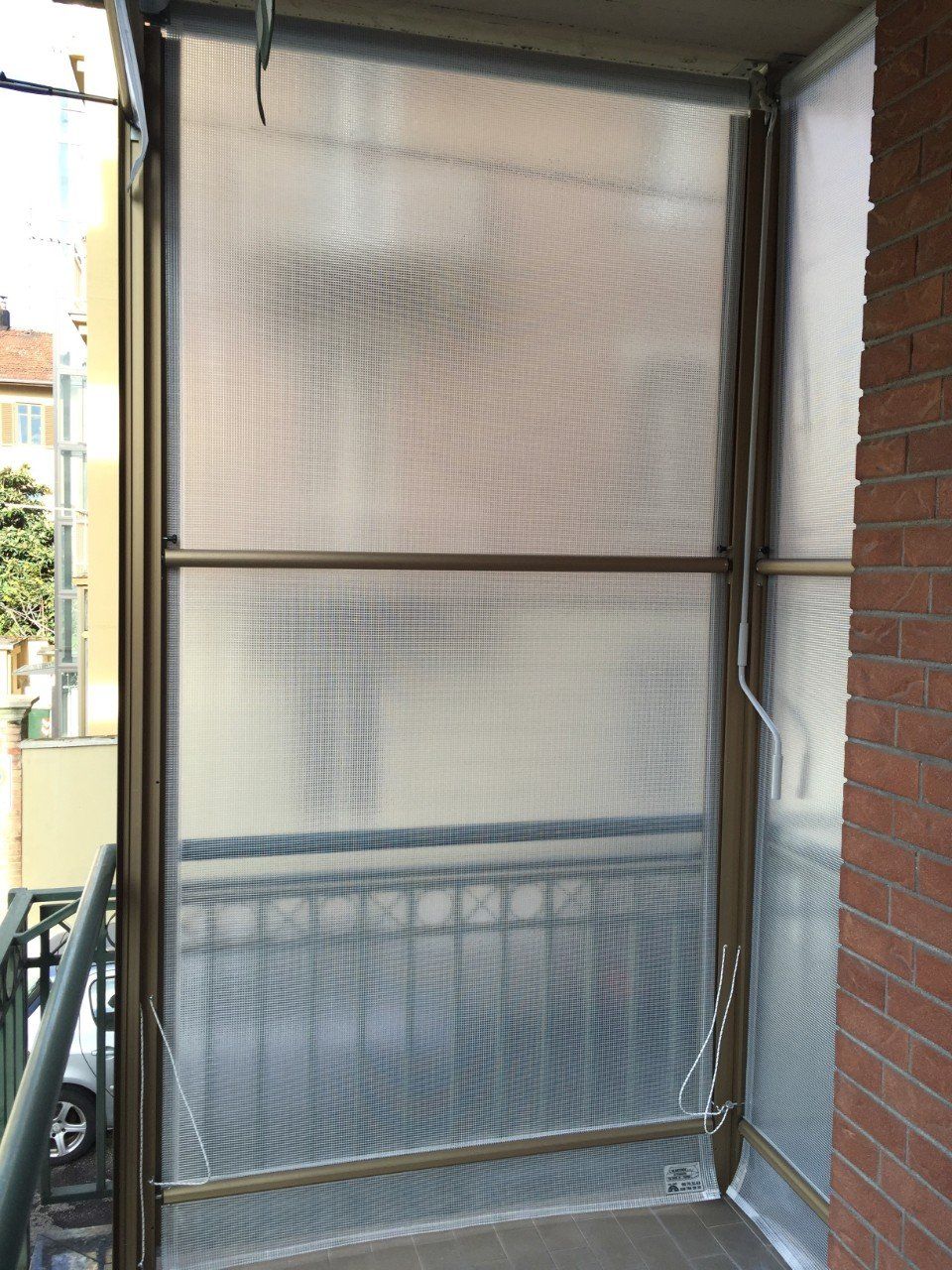 Tenda a guida invernale vista dall'interno