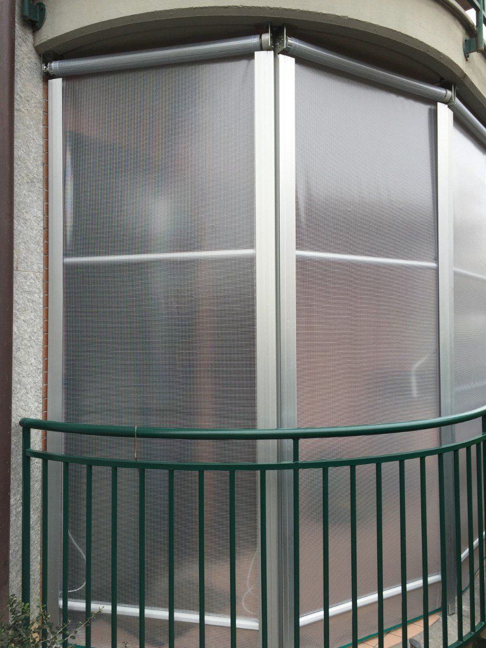 Vista della tenda a guida invernale dall'esterno