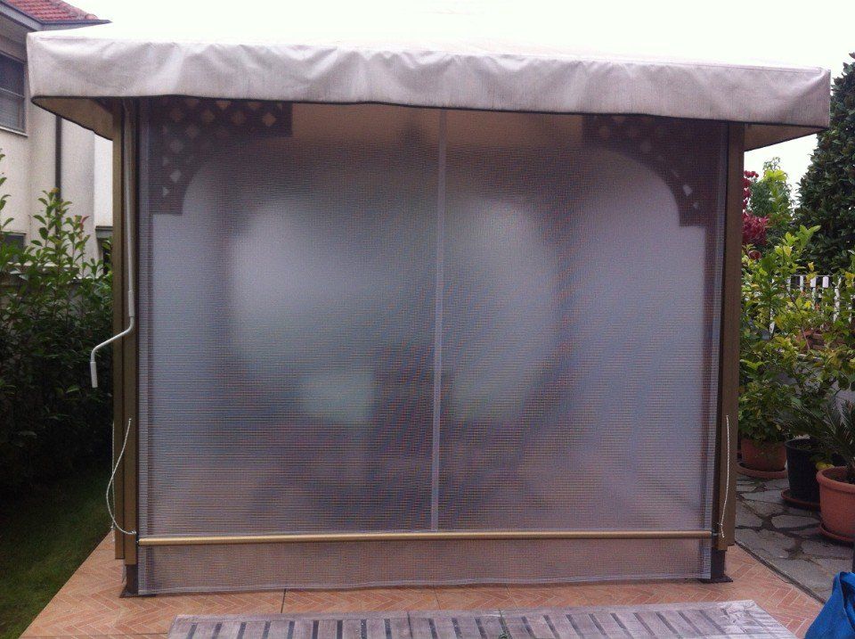 Ampia tenda a guida invernale