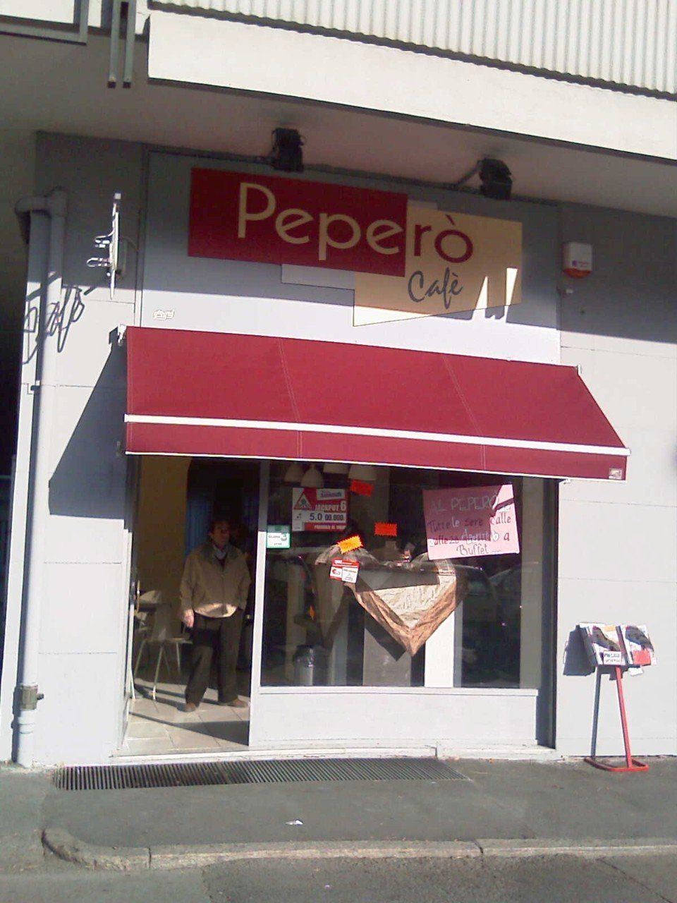 Tende alla pantalera per bar caffè