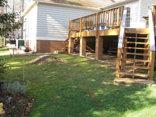 Raised patio — Richmond, VA — Land Designs LLC