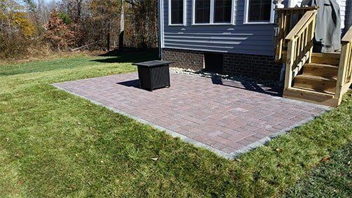 A new patio on the yard — Richmond, VA — Land Designs LLC
