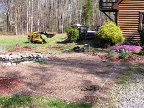 During landscaping project — Richmond, VA — Land Designs LLC