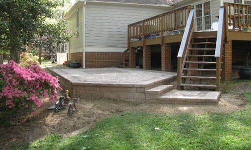 New raised patio — Richmond, VA — Land Designs LLC