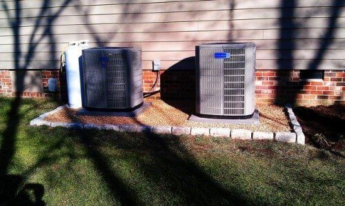 Landscaping around AC unit — Richmond, VA — Land Designs LLC