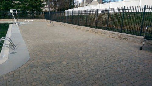 New pool patio — Richmond, VA — Land Designs LLC