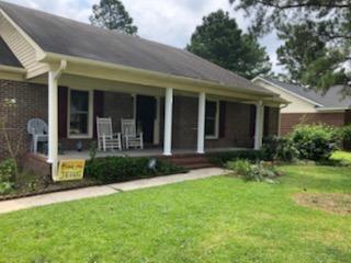 front porch on brick house