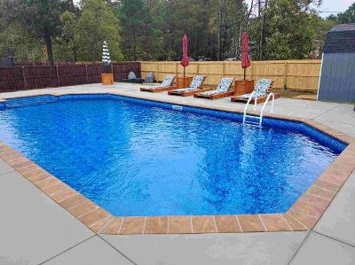 inground pool with ladder - 1