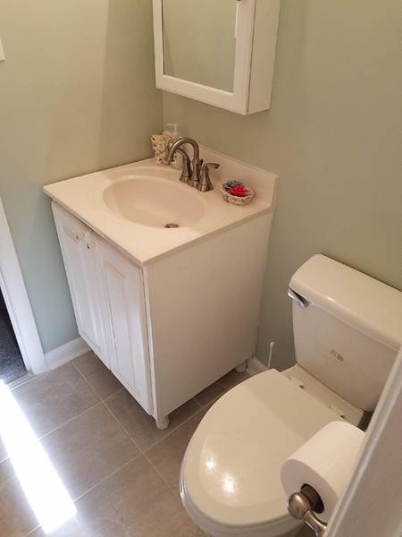 Single Vanity & New Toilet | Bathroom Remodel | Fayetteville, NC