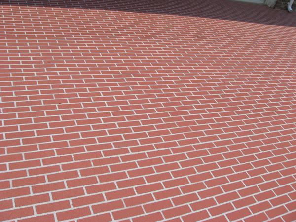 red brick patio