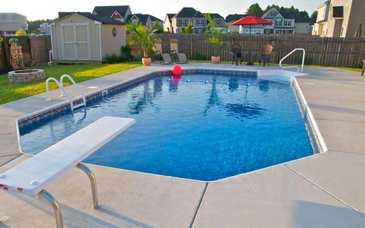 Inground Pool in Backyard | Swimming Pool Contractor | Fayetteville NC