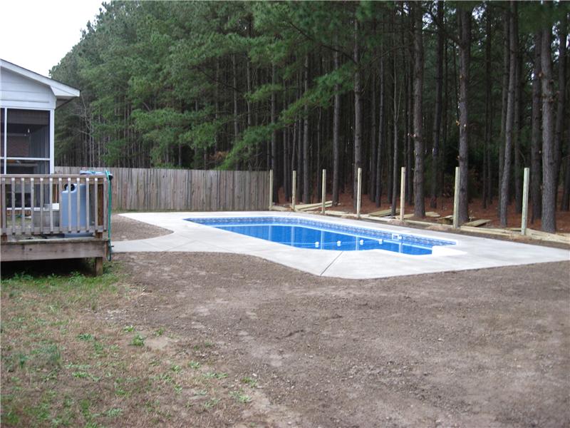 inground pool under construction