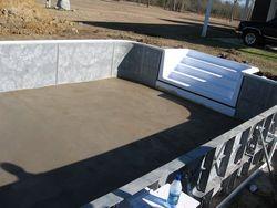 Swimming Pool Floor Poured at Construction Site | Pool Builder | Fayetteville, NC