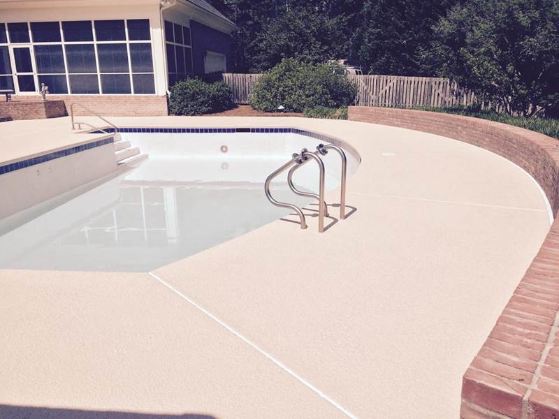 small cement inground pool