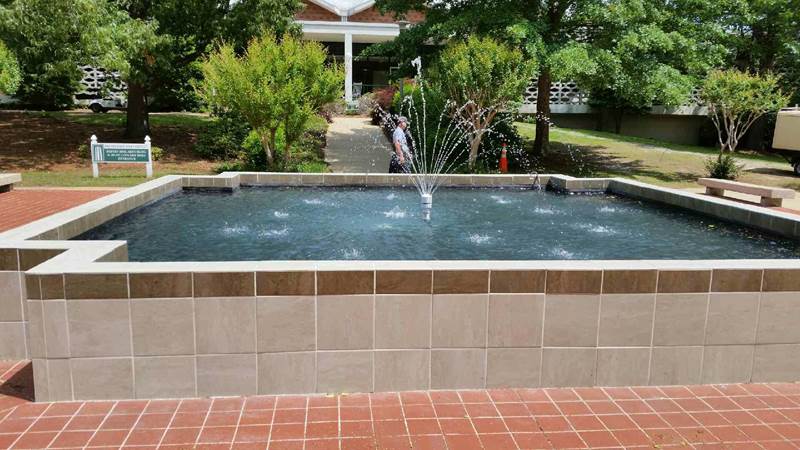 fountian after repairs