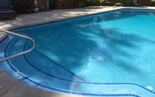 Inground Pool with stairs | Pool Replastering | Fayetteville, NC