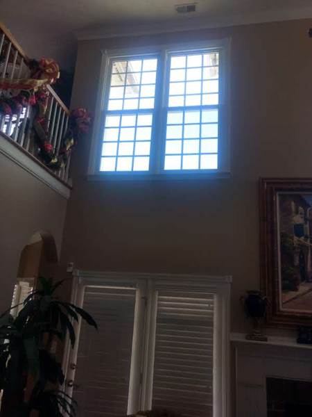 inside view of large double window on second floor