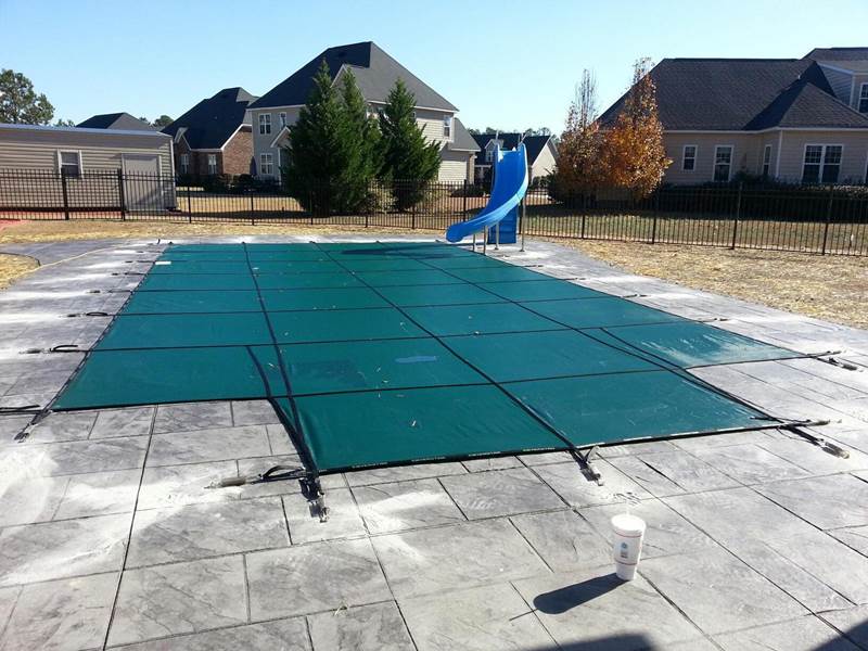 safety cover on inground pool