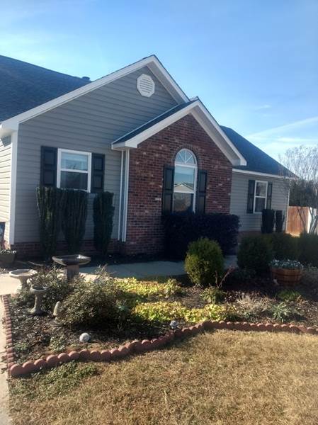 Grey Siding on Brick Home, Fayetteville NC Siding Contractor