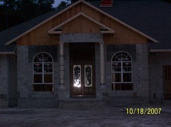 A picture of a house under construction taken on october 18 2007