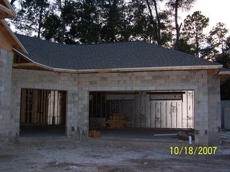 A picture of a house under construction taken on october 18 2007