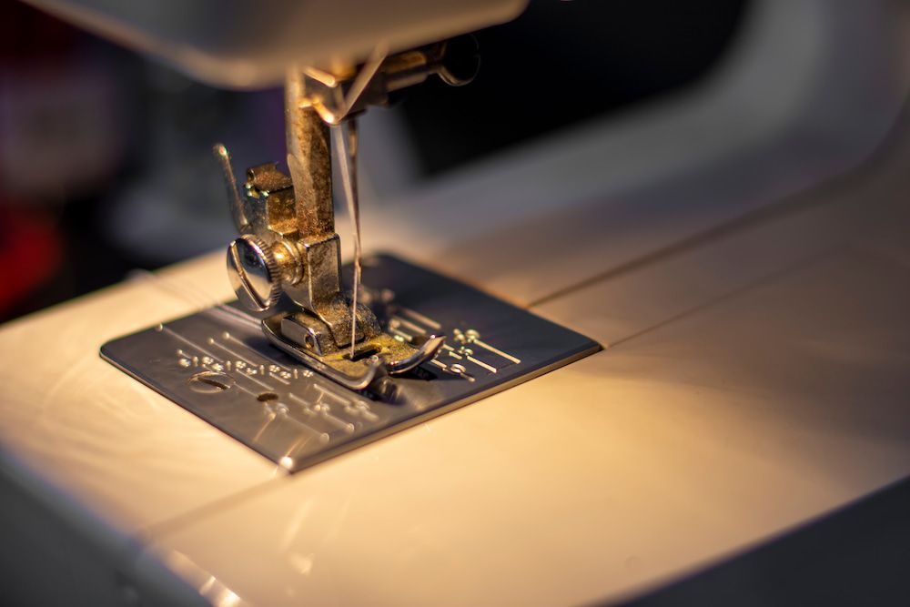 A Close Up of a Sewing Machine With a Needle on It — James Hunter Mobile Sewing Machine Mechanic in Noosa, QLD