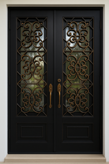 A worker using a grinding tool, creating sparks. 