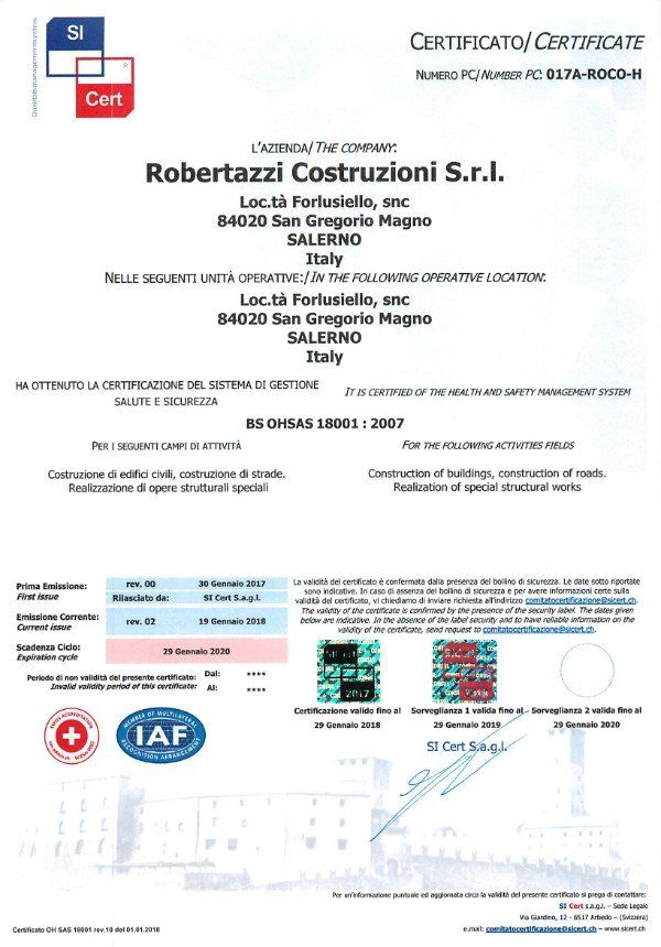impresa edile certificata