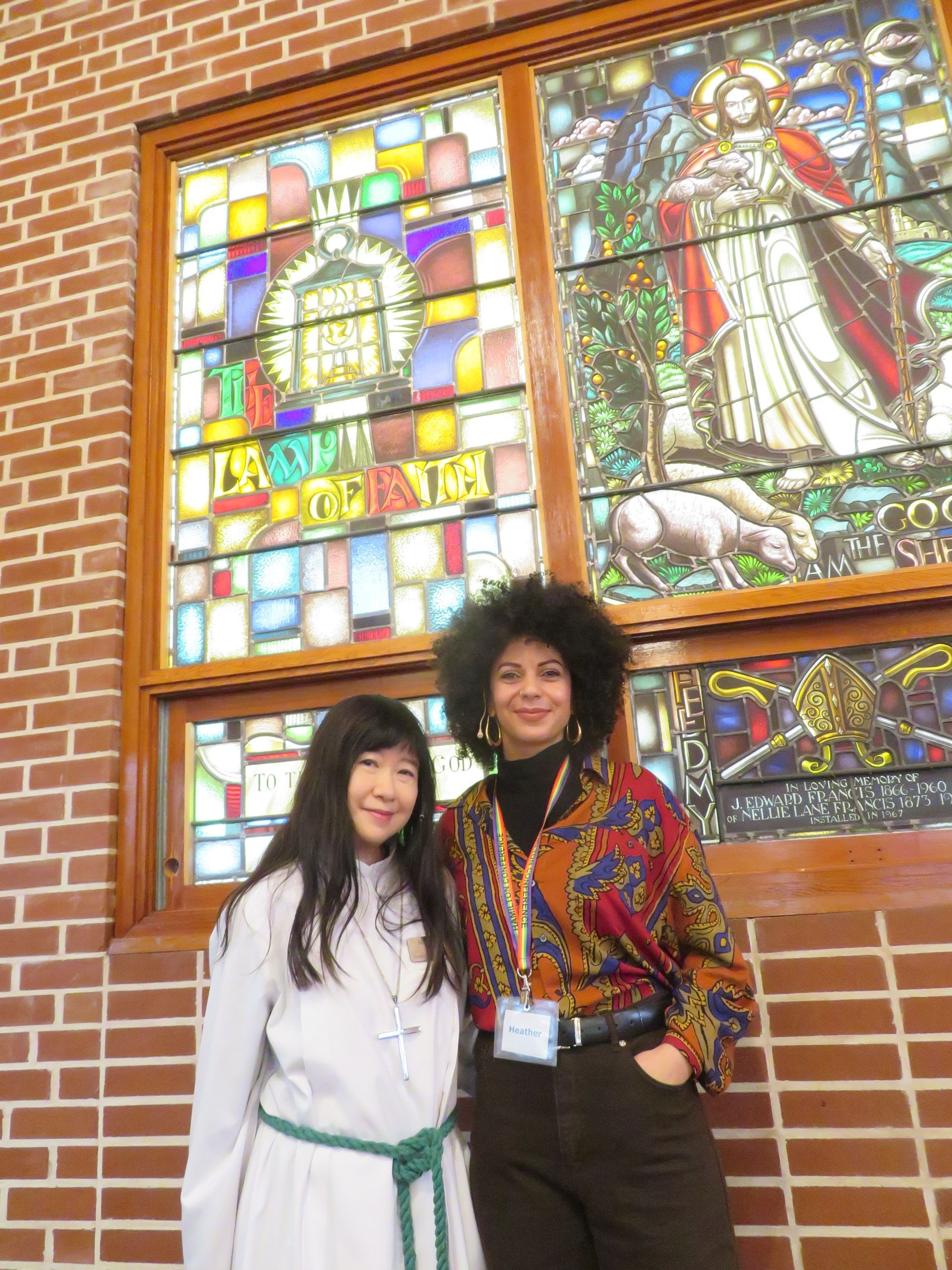 Heather Beamish and a woman