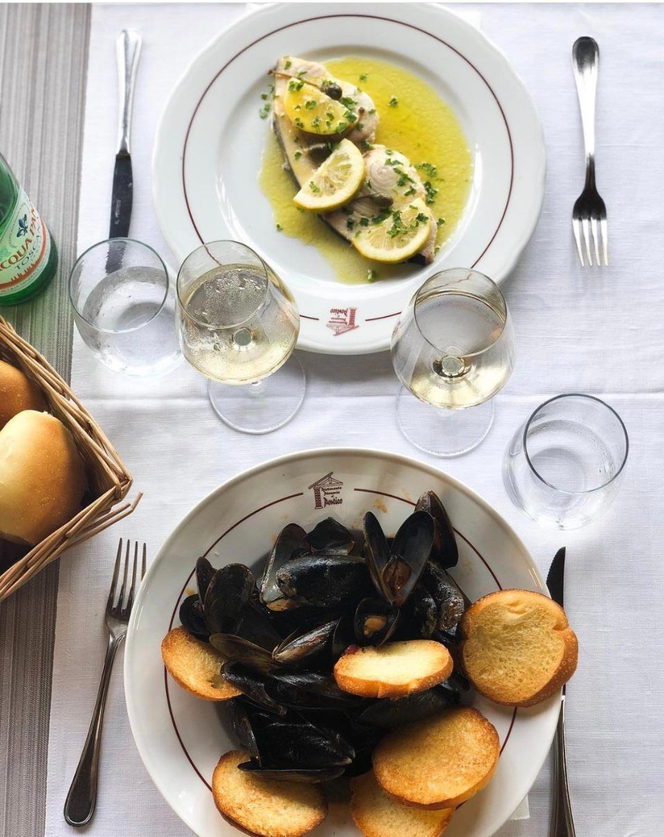 Cozze e spada alla griglia