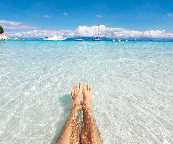 Swimming in the Clear Turquoise Sea — Clearwater, FL — Island Boat Tours