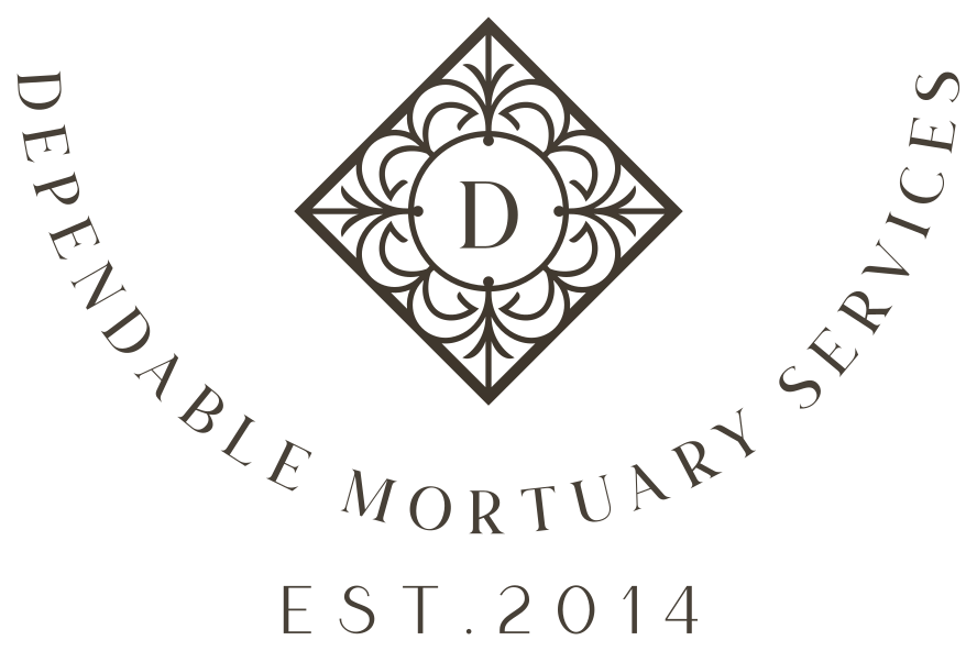 Dependable Mortuary Services text logo.