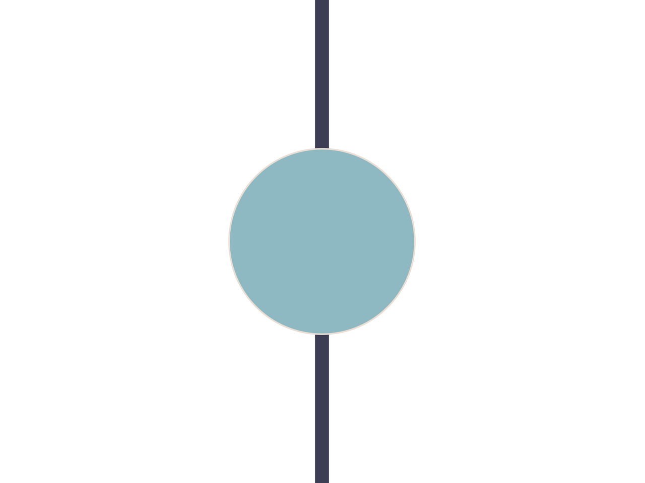 Animated blue circle vertically sliding along a dark gray line.