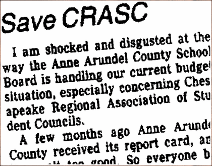 January 30. 1991 Save CRASC