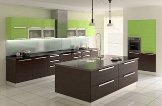 a huge spacious kitchen