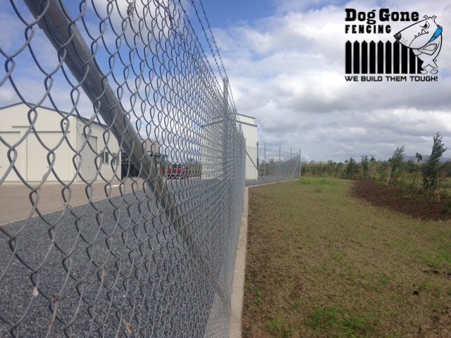 Commercial Chain Wire Fencing — Dog Gone Fencing in Paget, QLD