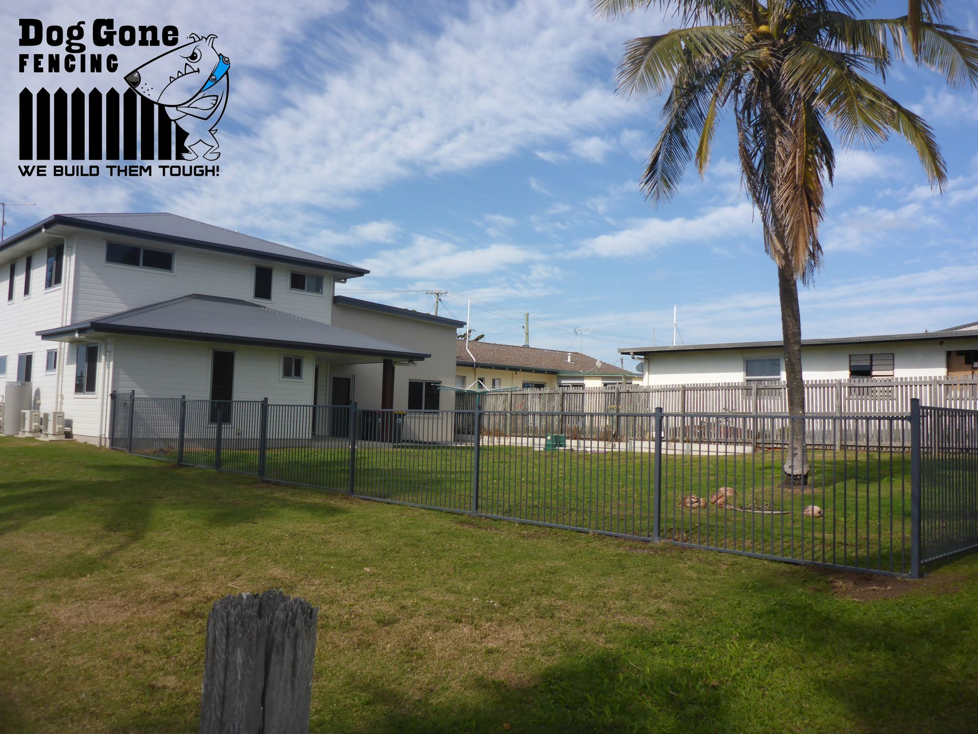 A Residential Property Surrounded By Aluminium Fencing  — Dog Gone Fencing in Paget, QLD