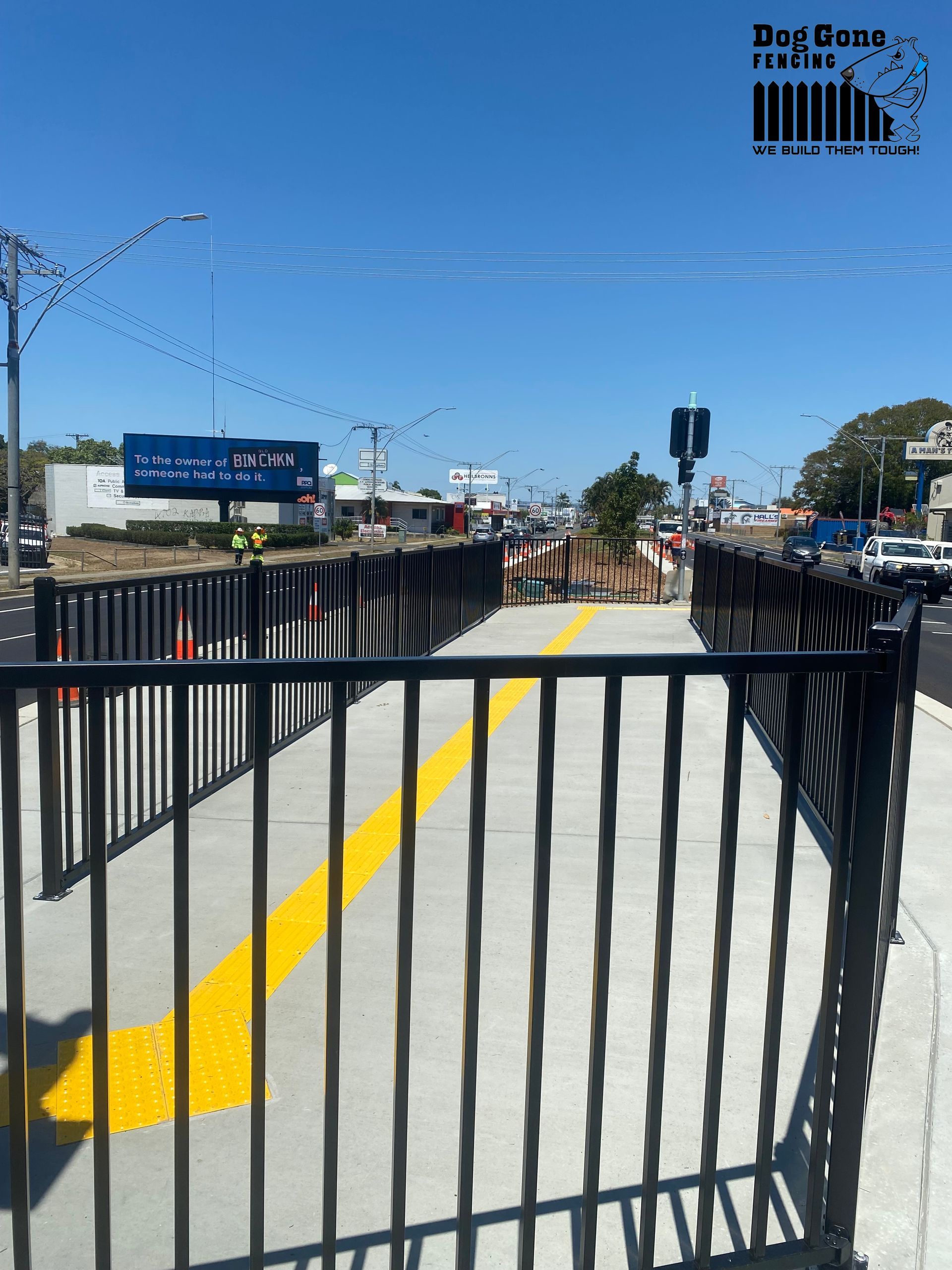 A Picture Of A Bridge With A Fence In The Foreground — Dog Gone Fencing in Paget, QLD