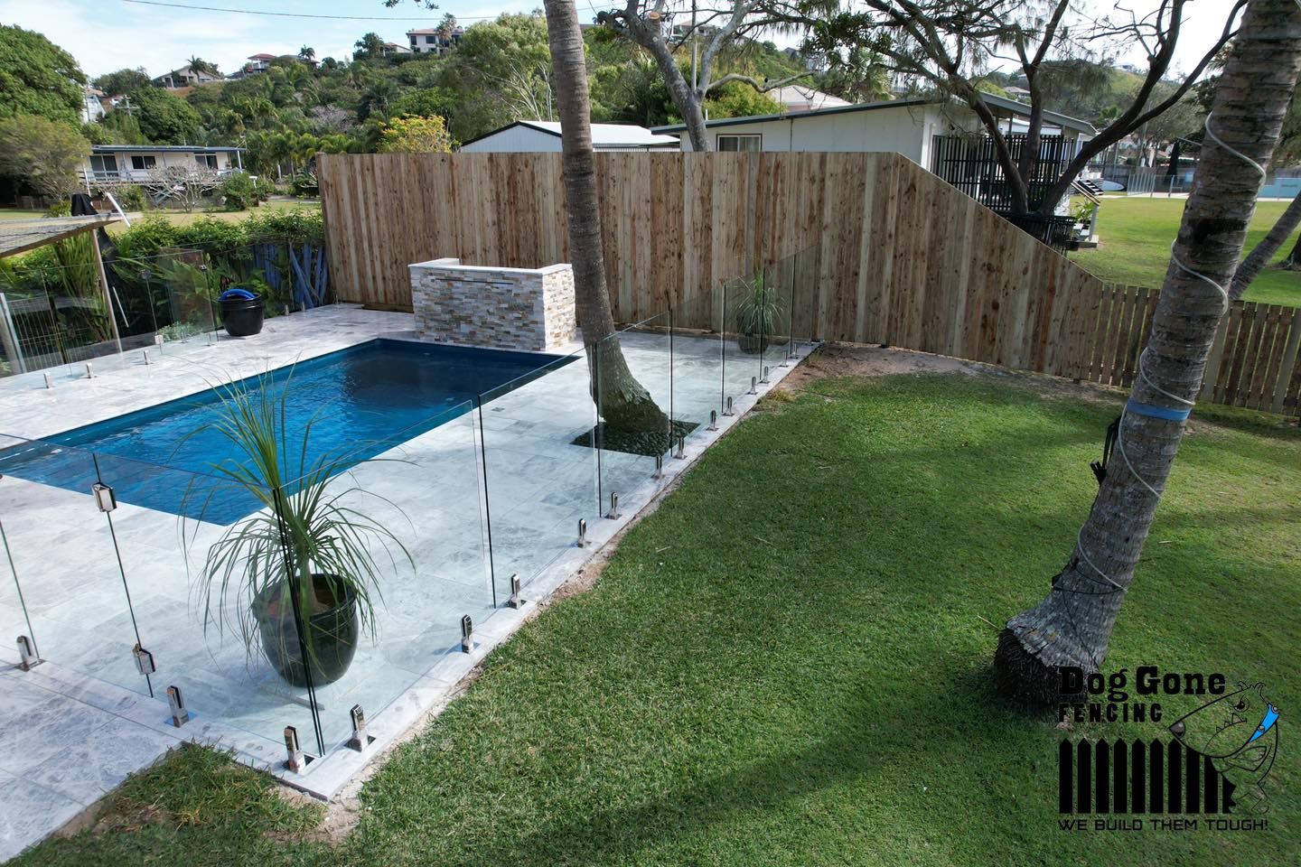 High-quality Glass Pool Fence — Dog Gone Fencing in Paget, QLD
