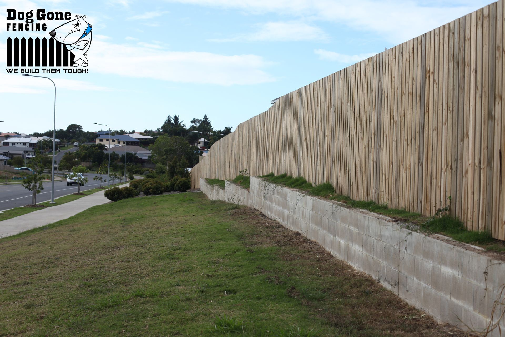A Large Wooden Fence — Dog Gone Fencing in Paget, QLD