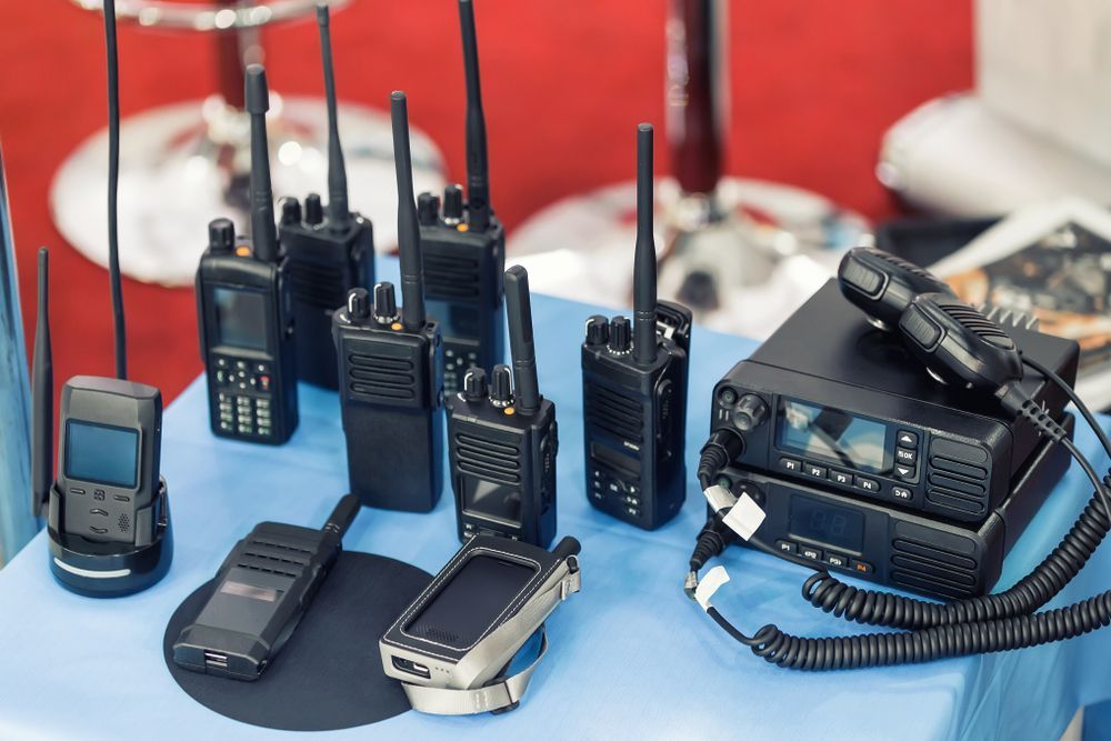 Collection of Black Two-way Radios — Central Western Communications in Emerald, QLD